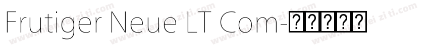 Frutiger Neue LT Com字体转换